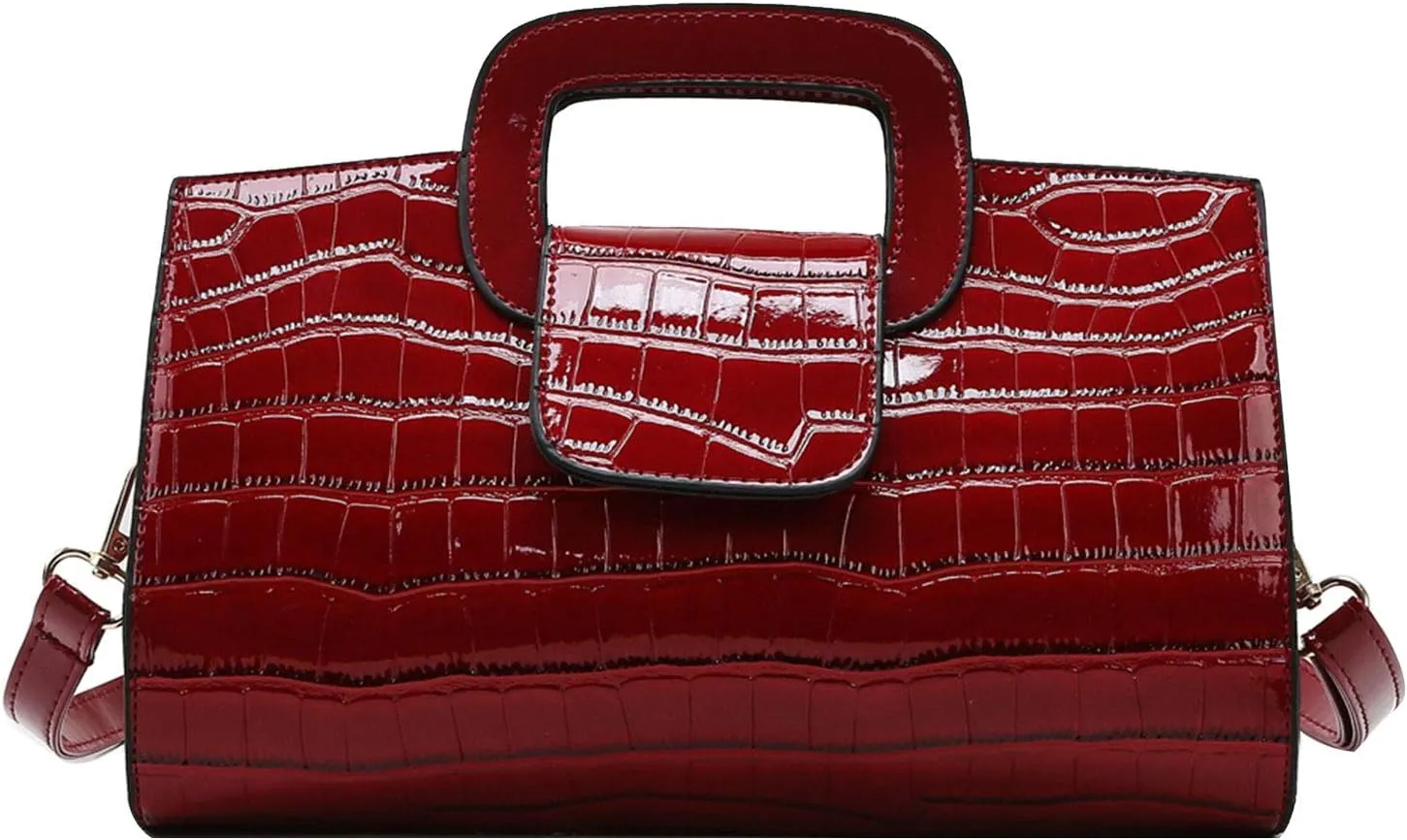 Goclothod Top Handle Satchel Women Vintage Flap Tote Clutch Handbag Crossbody Shoulder Bag Purse