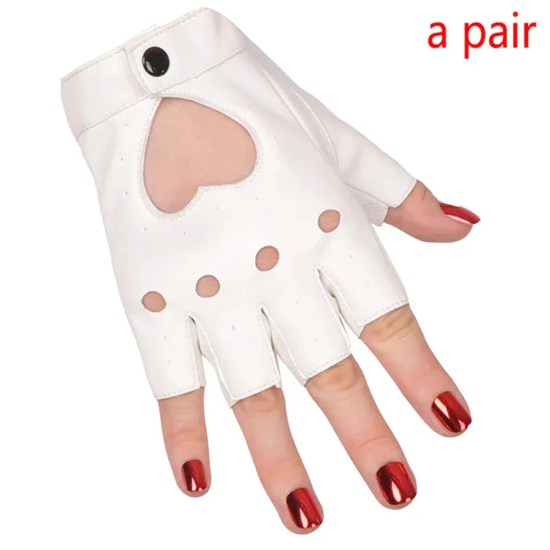 Gold Silver Wet Look Fake Leather Metallic Gloves Evening Party Performance Mittens Women Sexy Elbow Length Long Latex Gloves