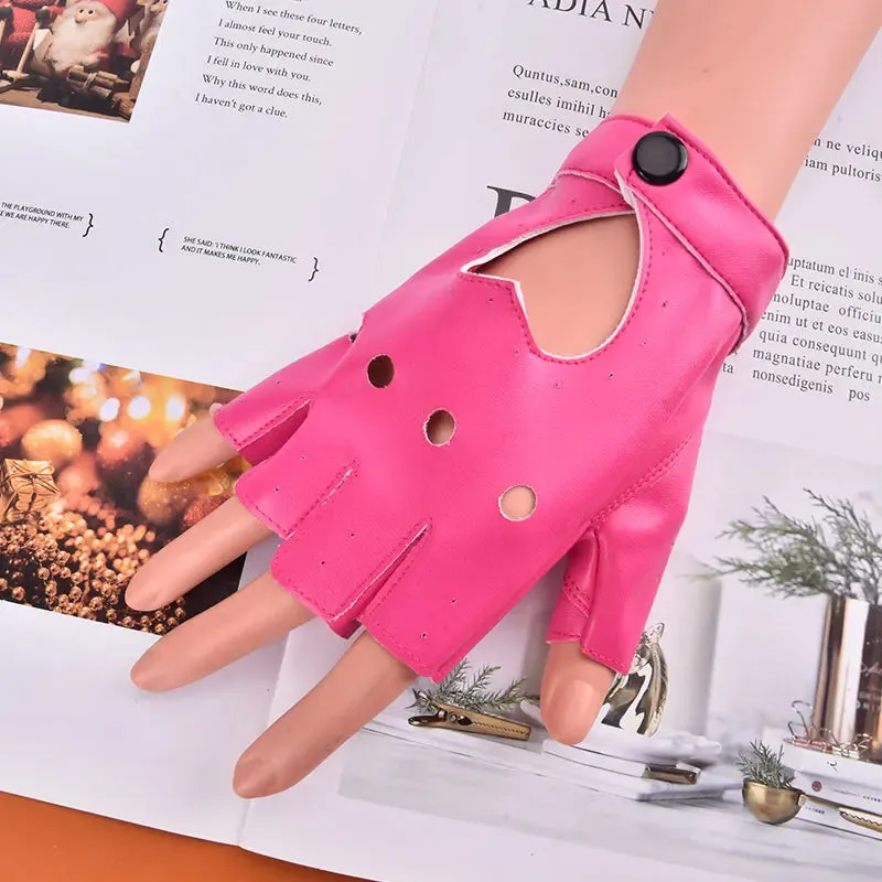 Gold Silver Wet Look Fake Leather Metallic Gloves Evening Party Performance Mittens Women Sexy Elbow Length Long Latex Gloves