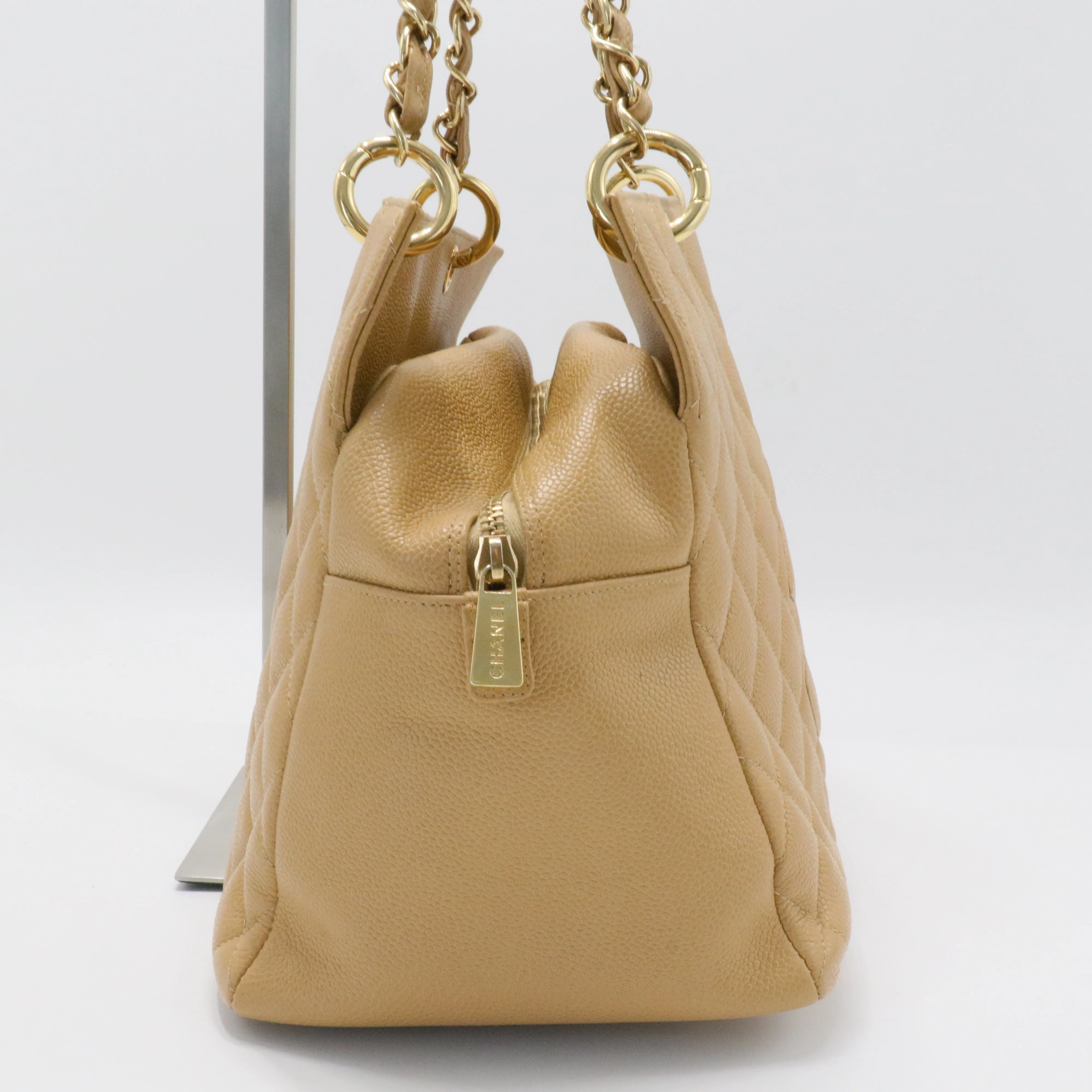 Grand Shopping Tote Quilted Caviar - Twins