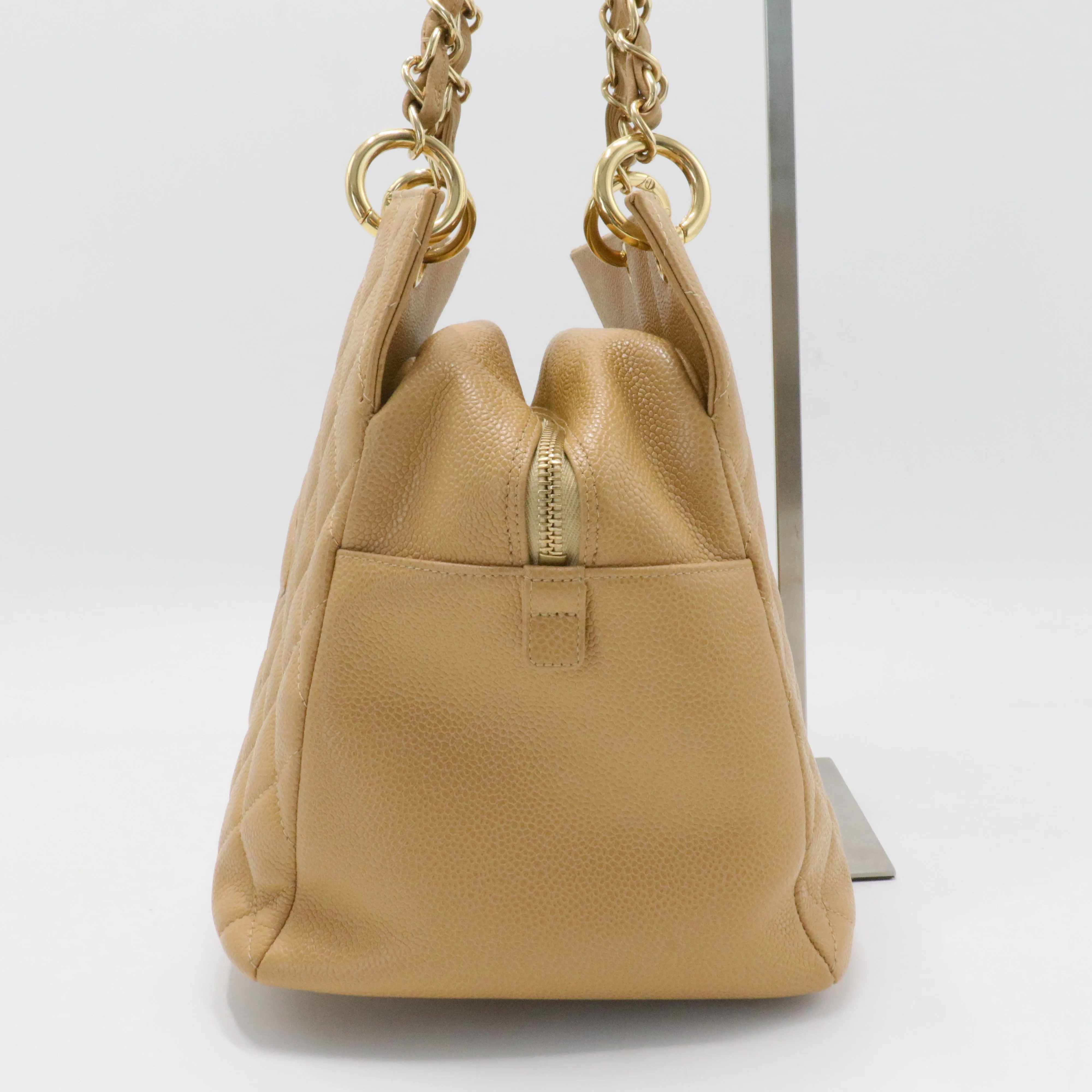 Grand Shopping Tote Quilted Caviar - Twins
