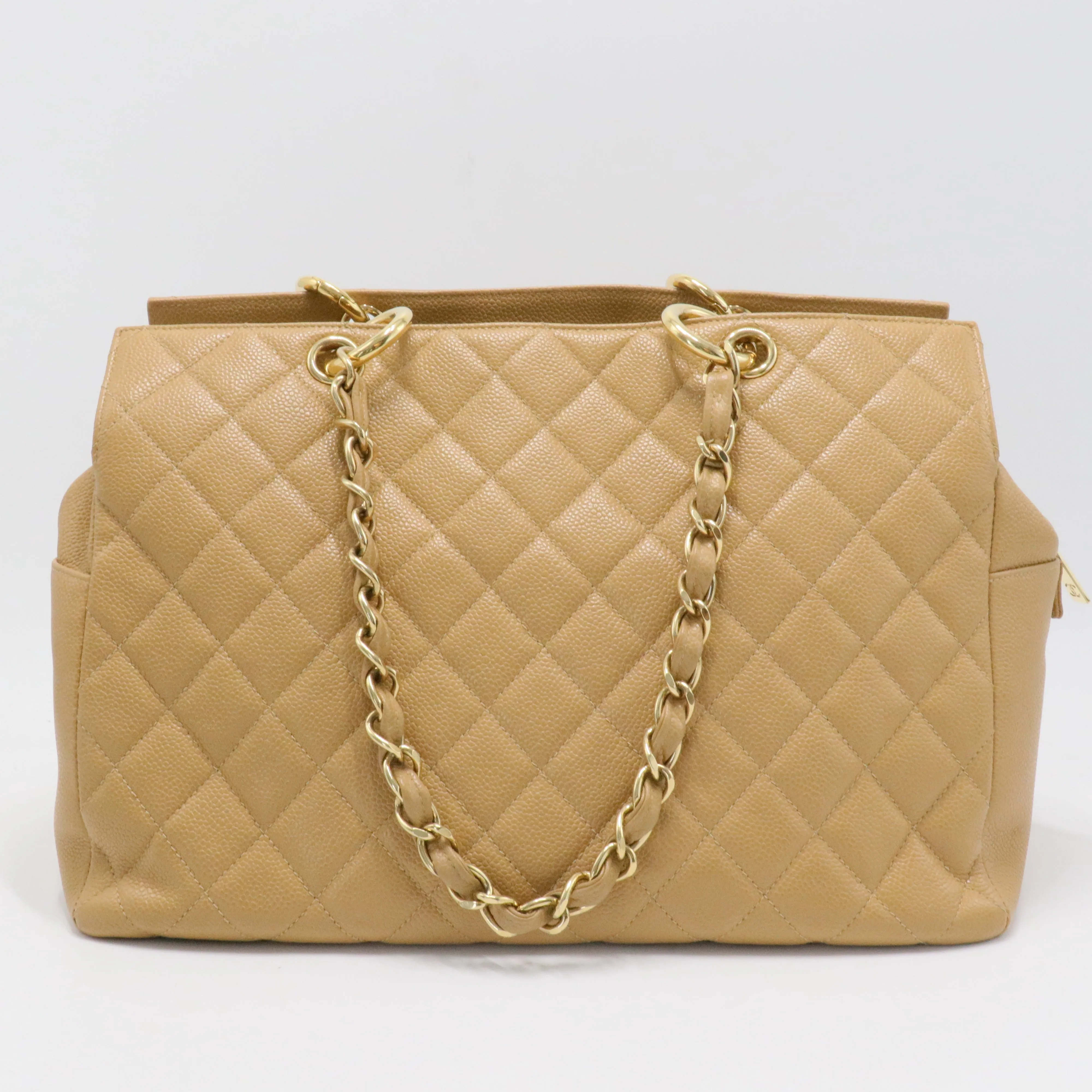 Grand Shopping Tote Quilted Caviar - Twins