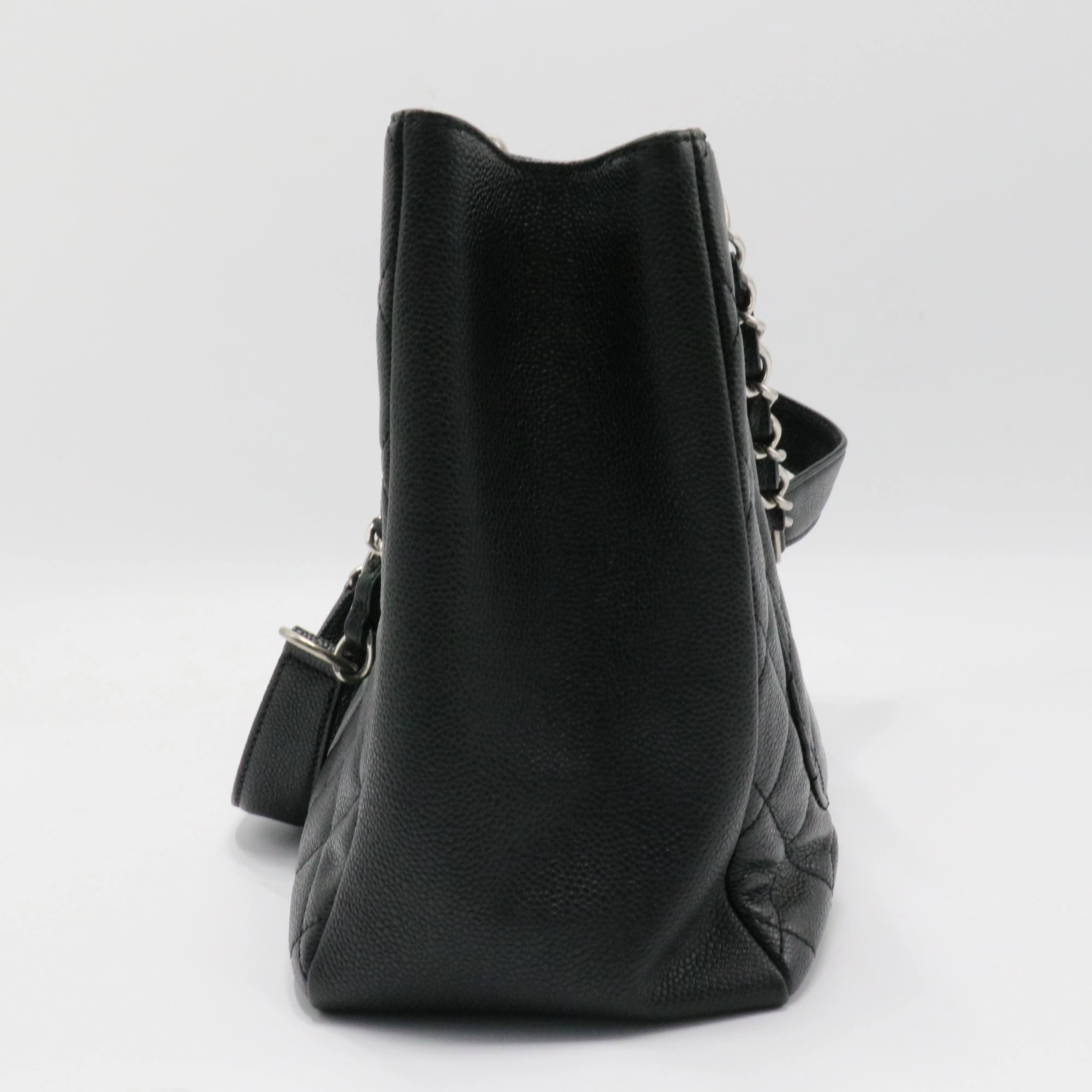 Grand Shopping Tote Quilted Caviar