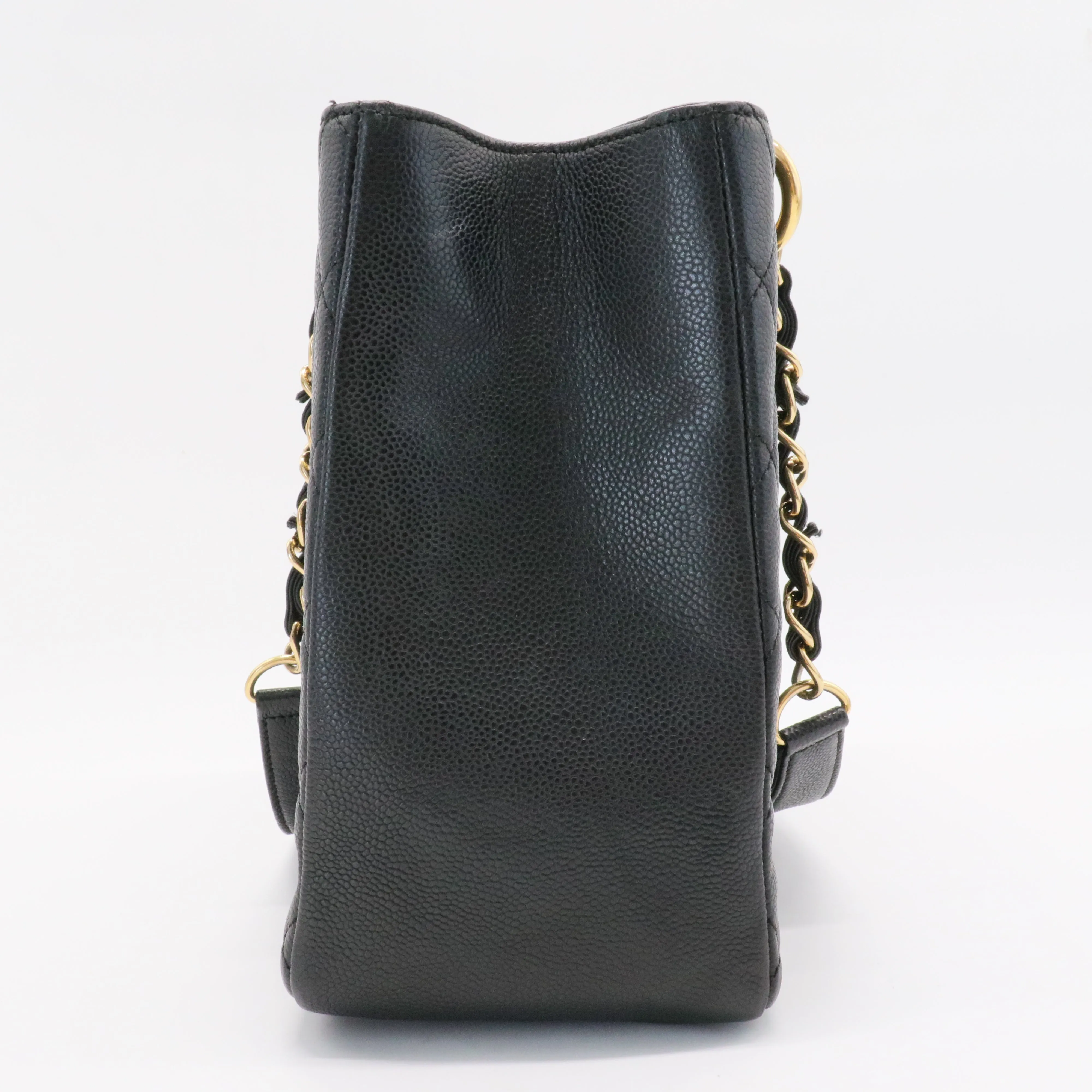 Grand Shopping Tote Quilted Caviar