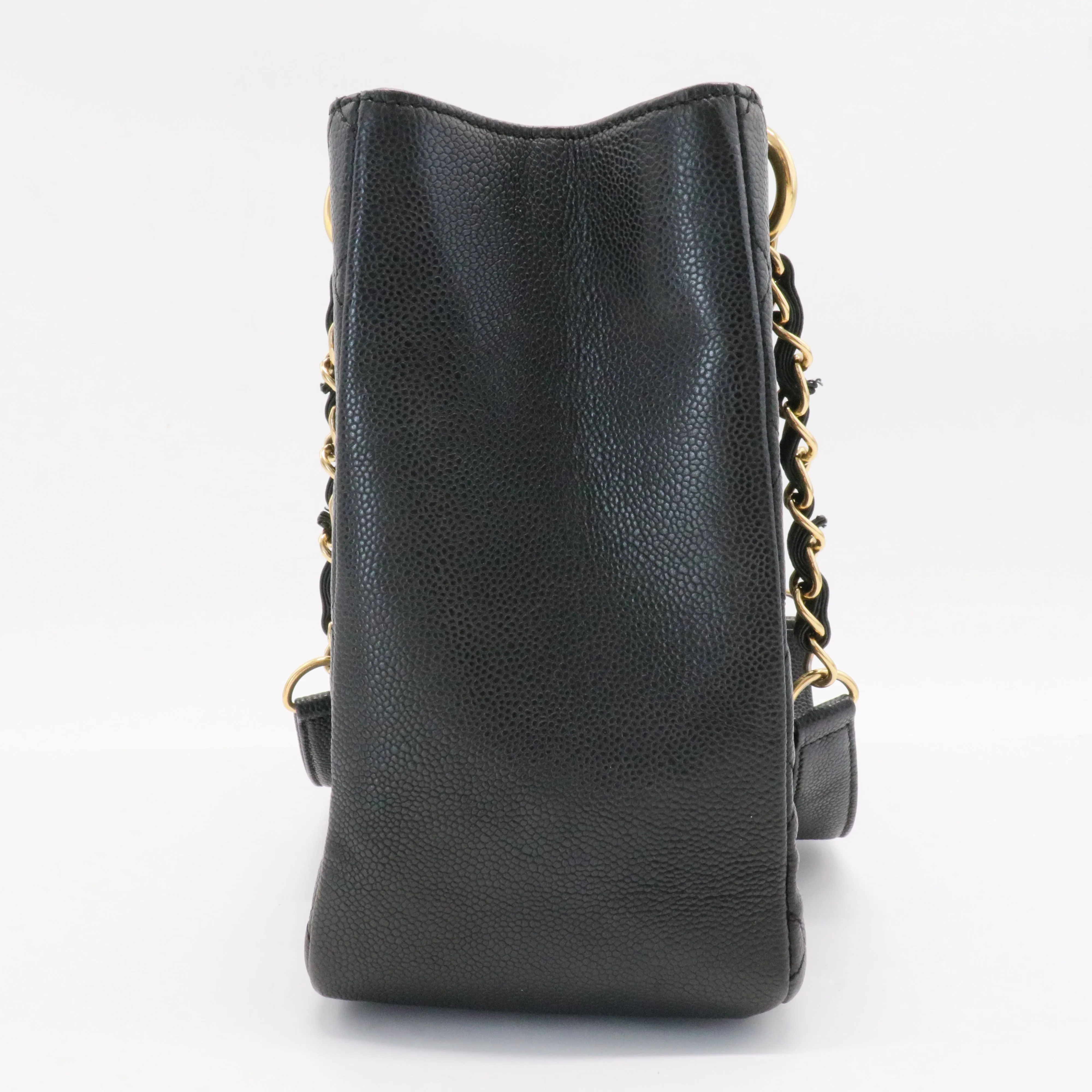 Grand Shopping Tote Quilted Caviar