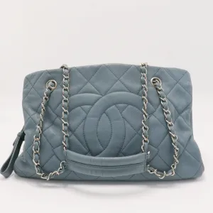 Grand Shopping Tote Quilted Caviar