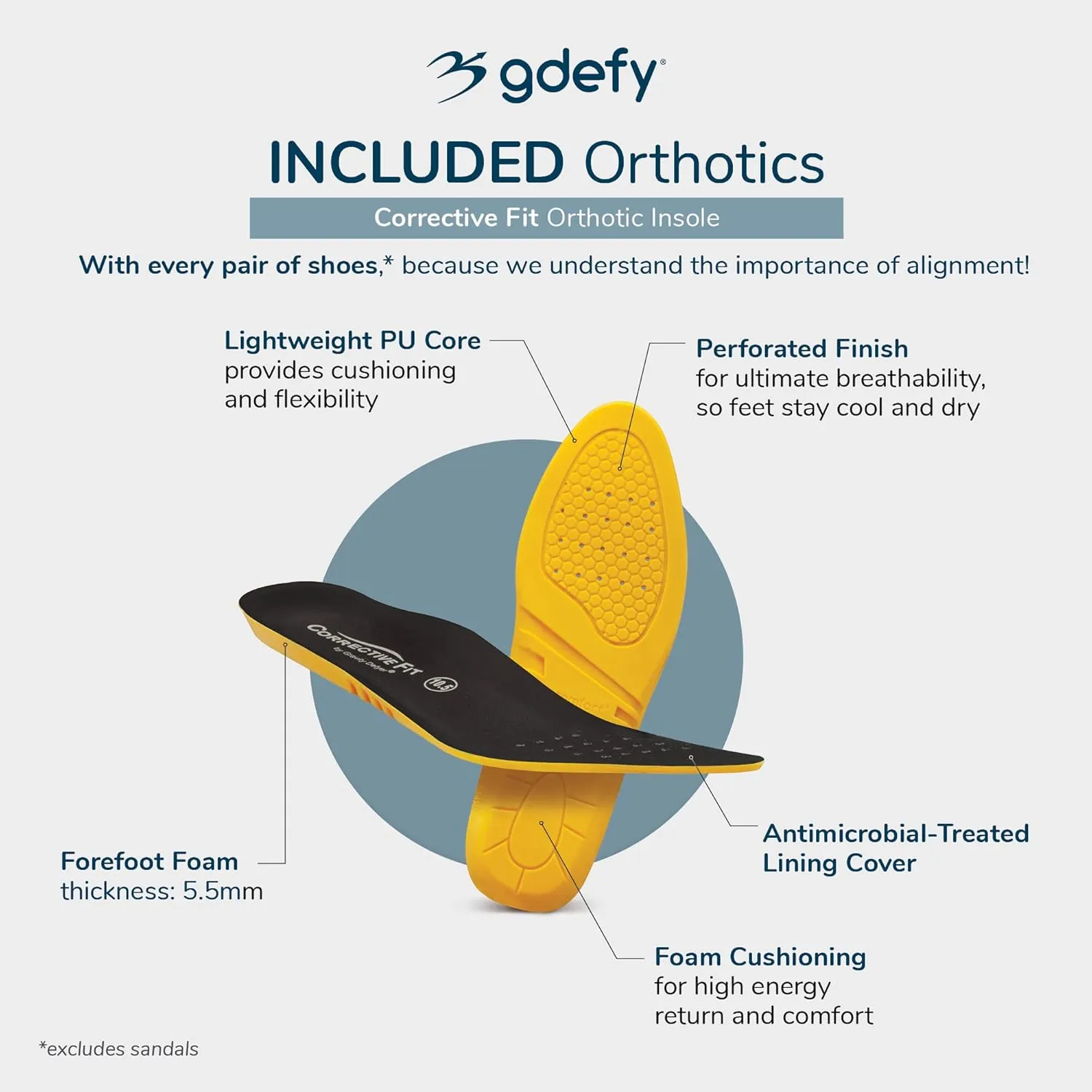 Gravity Defyer Men's Pain Relief | Arch Support | Plantar Fasciitis | Foot & Knee Pain | Wide Shoes | Orthopedic | Heel Pain | Free Orthotic Included Mighty Walk