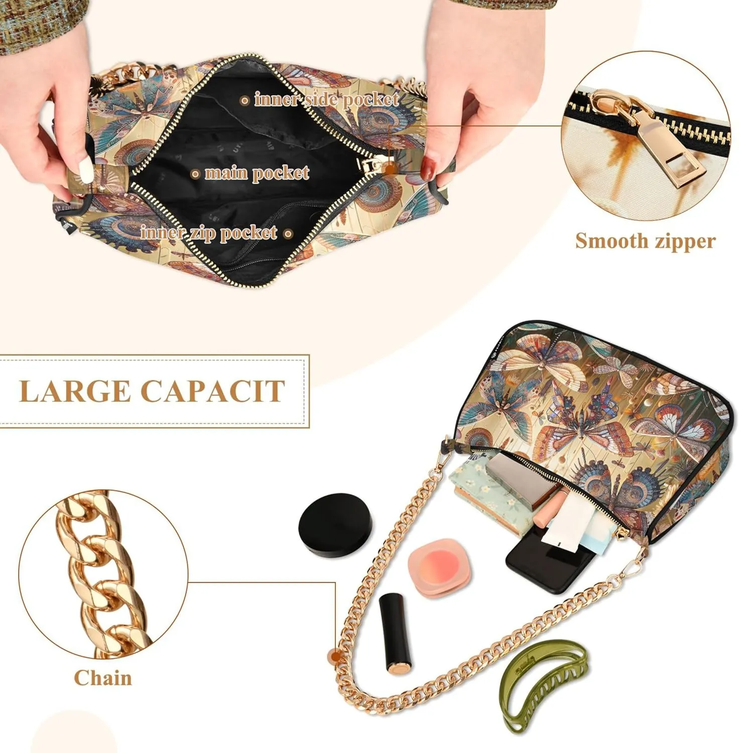 Green Blue Vintage Nautical Cute Purse Bag Hobo Evening Bag Women's Vintage Handbags Shoulder Purse