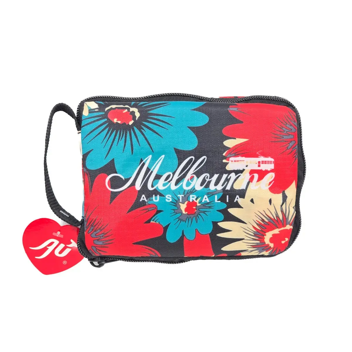 Green Floral Melbourne Foldable Shopping Bag
