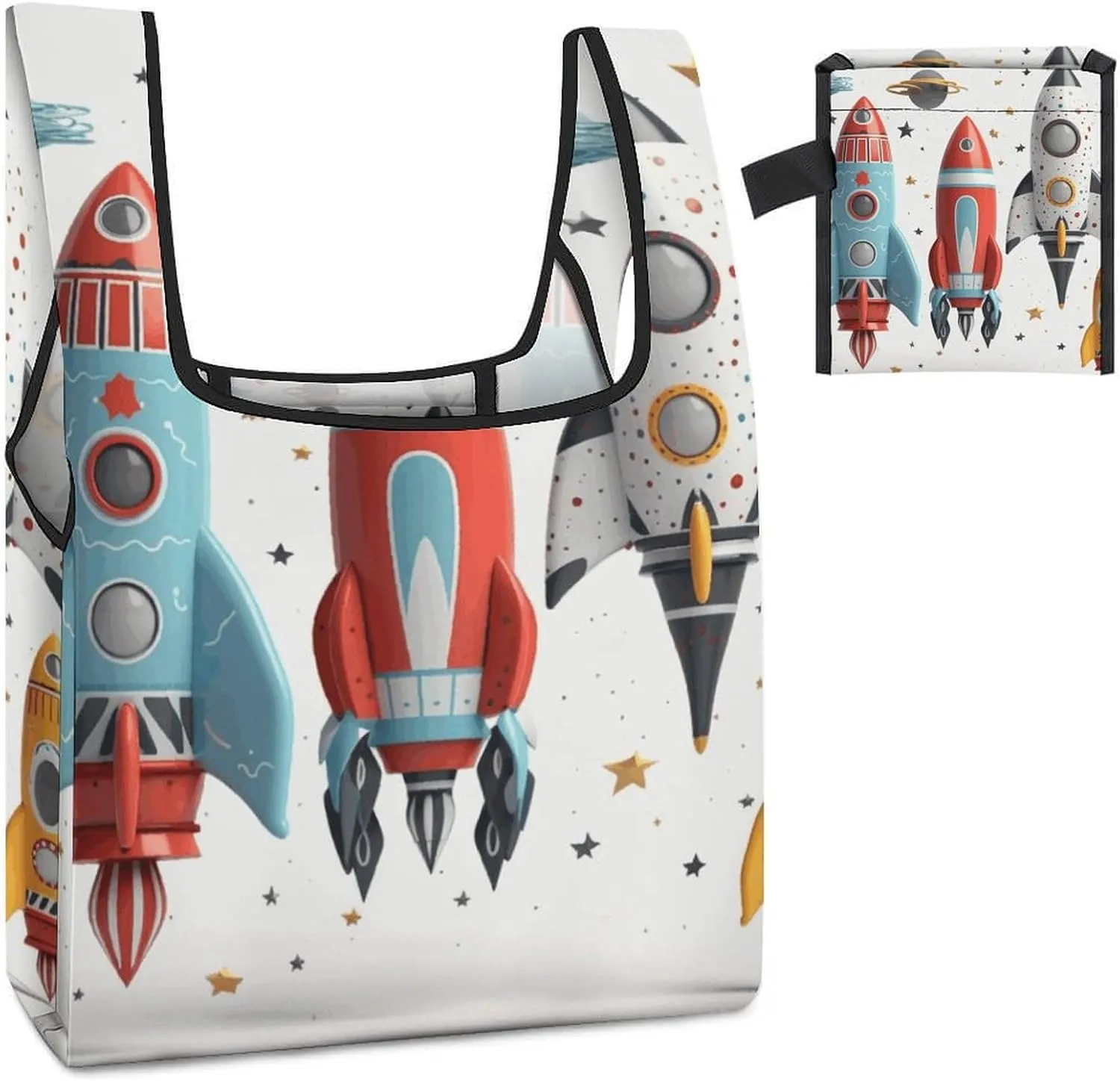 Grocery Bag Reusable Tote Bag Foldable Cartoon Koala Shopping Bag Handbag Washable Shoulder Bag for Travel