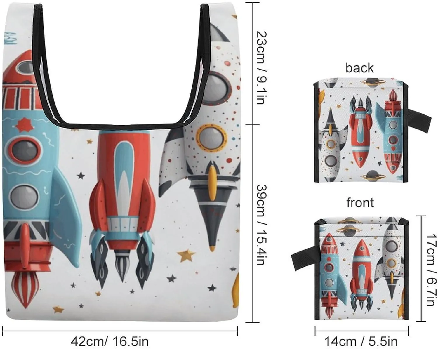 Grocery Bag Reusable Tote Bag Foldable Cartoon Koala Shopping Bag Handbag Washable Shoulder Bag for Travel