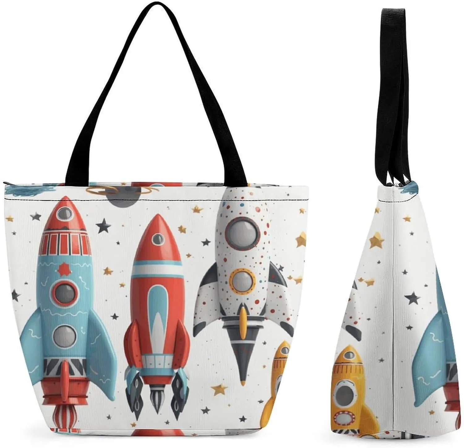 Grocery Bag Reusable Tote Bag Foldable Cat Shopping Bag Handbag Washable Shoulder Bag for Travel