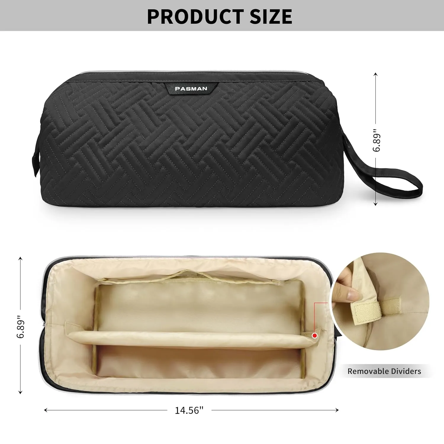 Hair Tools Travel Bag for Shark Flex,Carrying Case Flat Curling Iron Waterproof Organizer,Compatible with FlexStyle Attachment (Black)