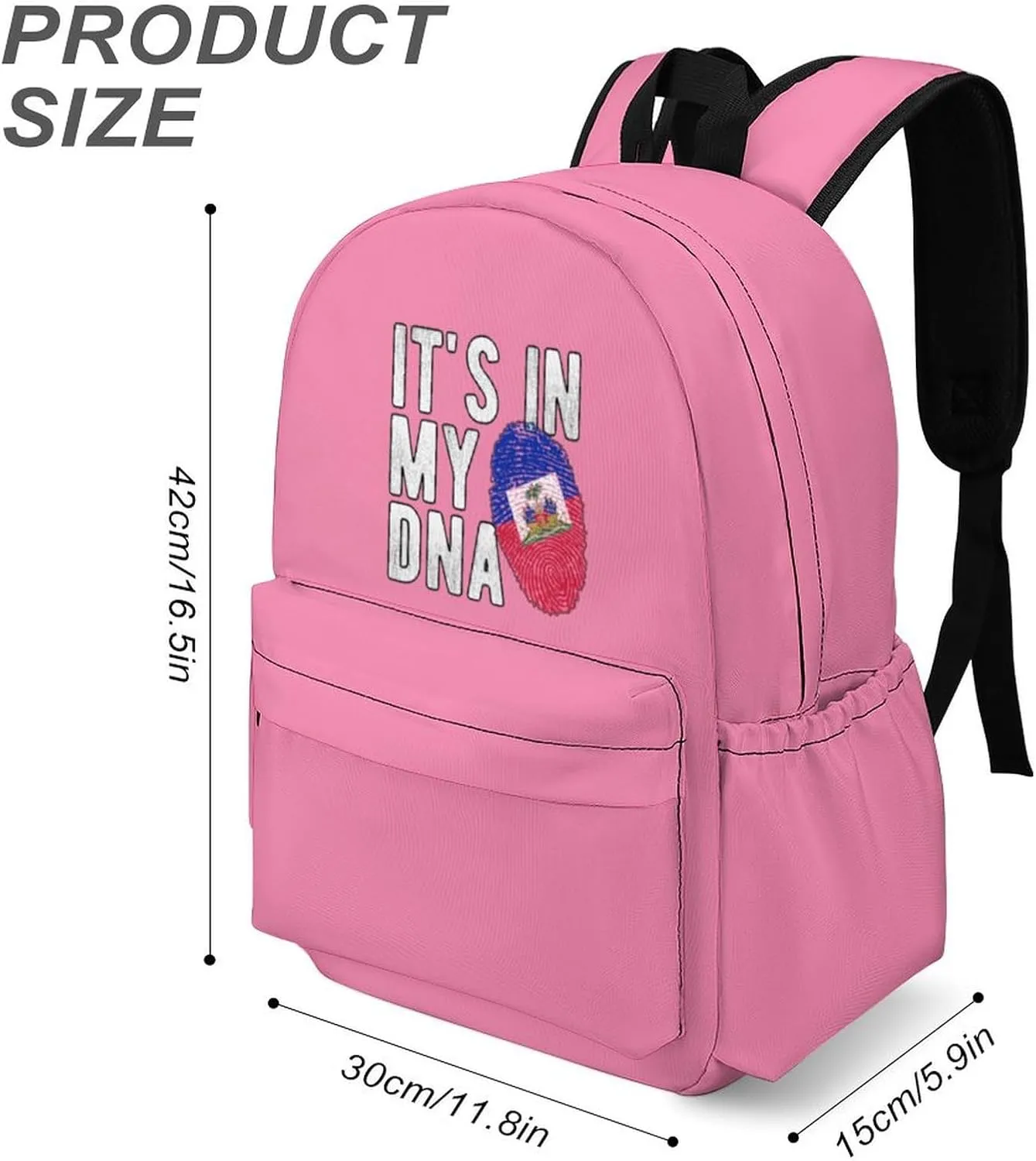 Haiti Flag Haitian Dna Backpacks Large Capacity Daypack Travel Bag Lightweight Laptop Bags Travel Hiking Camping for Men Women 2025