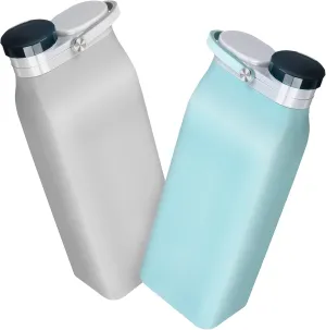 HANABASS Collapsible Silicone Water Cup Lightweight Leakproof Sports Bottle Perfect for Travel Hiking Gym Daily Use