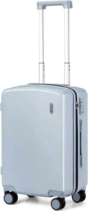 Hanke 20 Inch Carry On Luggage 22x14x9 Airline Approved Hard Shell Suitcases Light Weight Travel Luggage Tsa Luggage Rolling Suitcase Carry On Bag with Wheels(Gray)