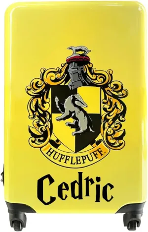 Harry Potter Luggage Carry On Hardshell Rolling Suitcase Travel Bag Gifts Travel Stuff Hufflepuff with Custom Name