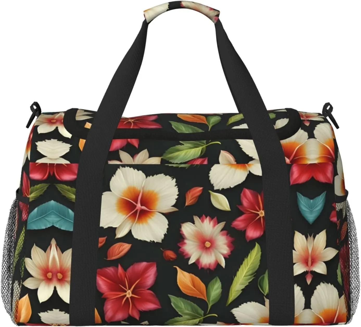 Hawaii Flower print Weekender Overnight Carry On Bag Gym Luggage Bag Duffel Bag for Travel Women