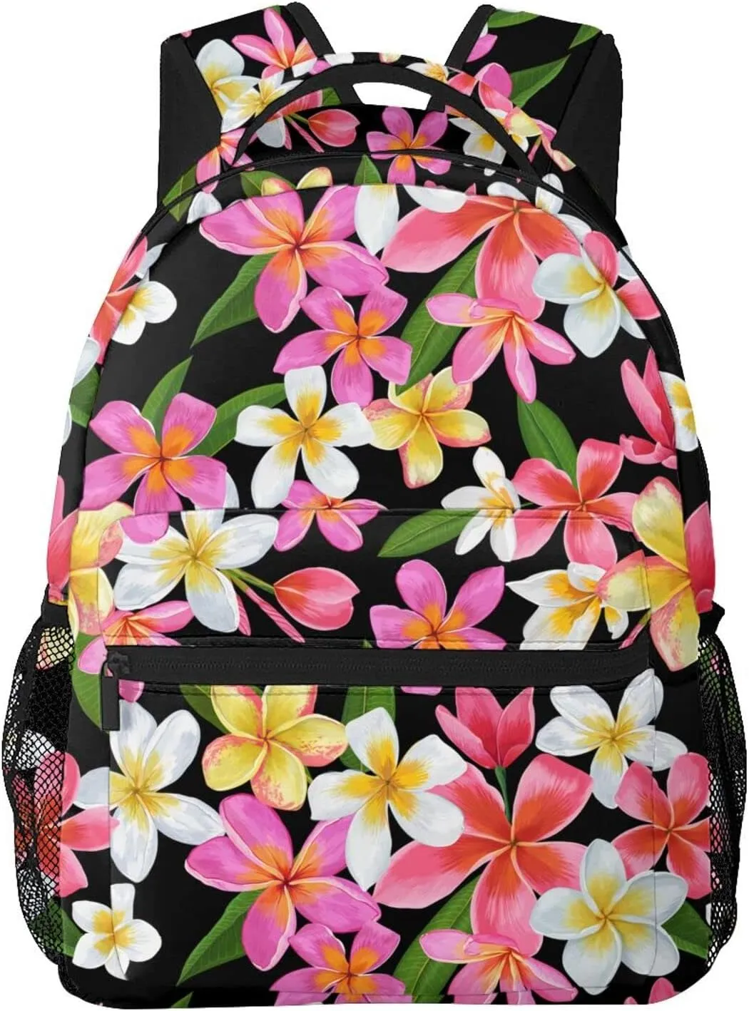 Hawaii Hawaiian Flowers Floral Backpack Casual Camping Travel Backpacks Lightweight Daypack Bag Women Men Bookbag