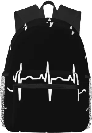 Heartbeat Pair Lightweight Packable Backpack Travel Casual Hiking Daypack Foldable Backpack For Men Women