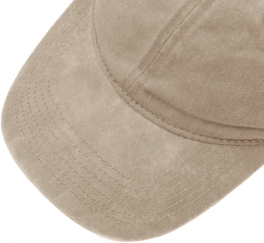 HH HOFNEN Men Women Washed Distressed Twill Cotton Baseball Cap Vintage Adjustable Dad Hat