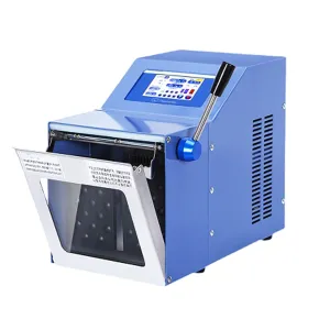 HNZXIB Aseptic Homogenizer for Food & Cosmetics – 400ml Capacity, Adjustable Speed (3-12 Beats/sec), LCD Display, 50 Sterile Bags, Lab-Grade Sample Prep