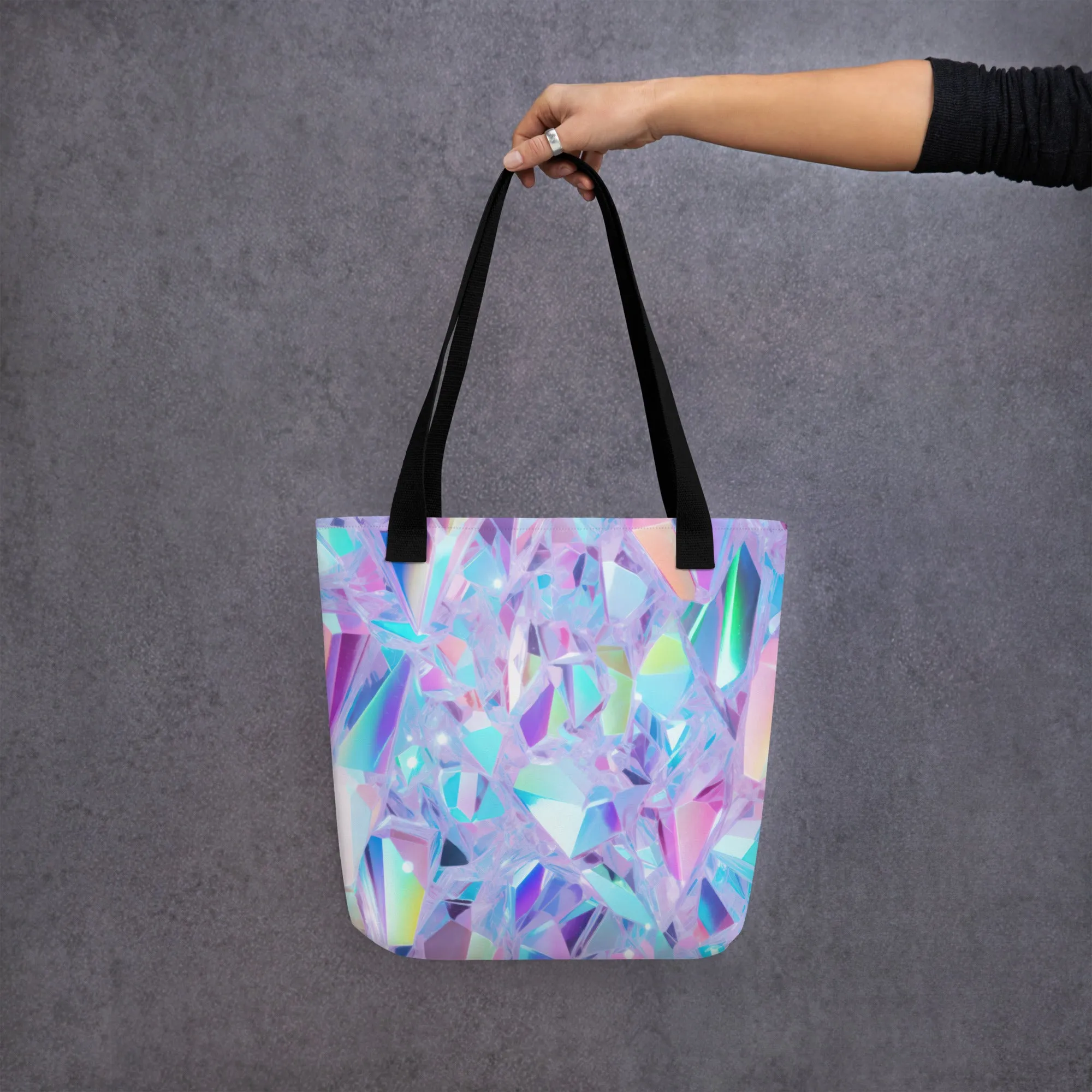Holographic Fractals All Over Print Tote Bag
