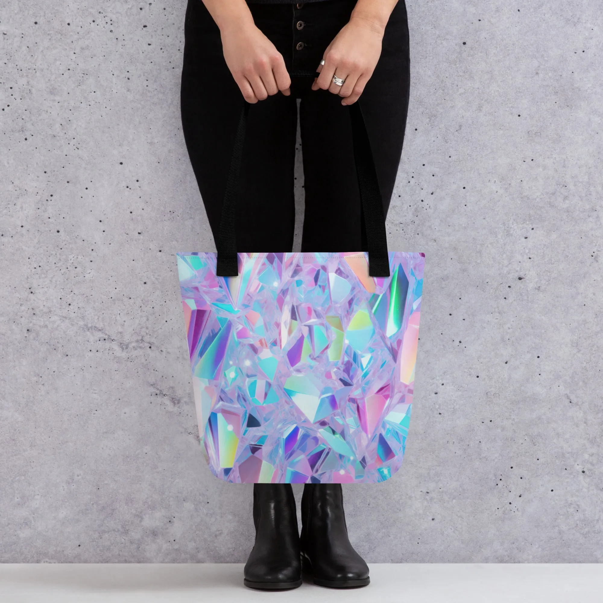 Holographic Fractals All Over Print Tote Bag