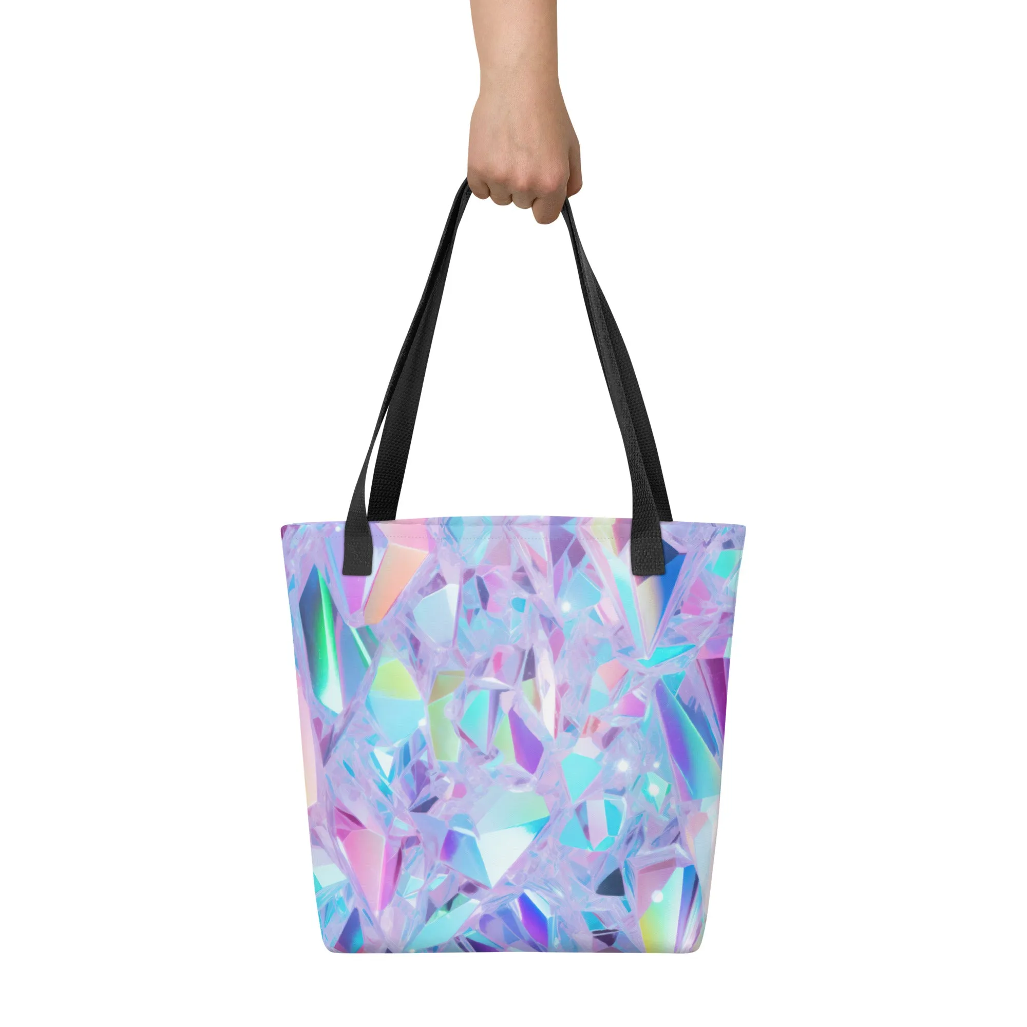 Holographic Fractals All Over Print Tote Bag