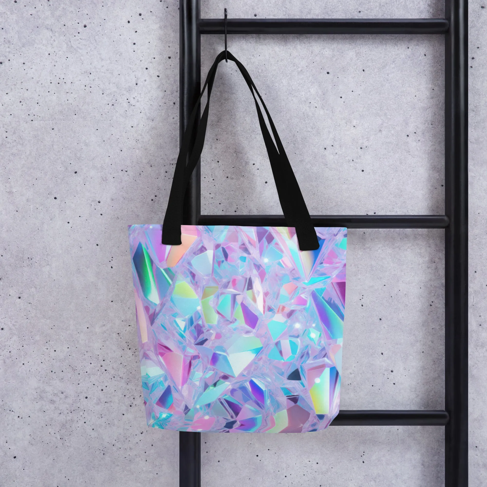 Holographic Fractals All Over Print Tote Bag