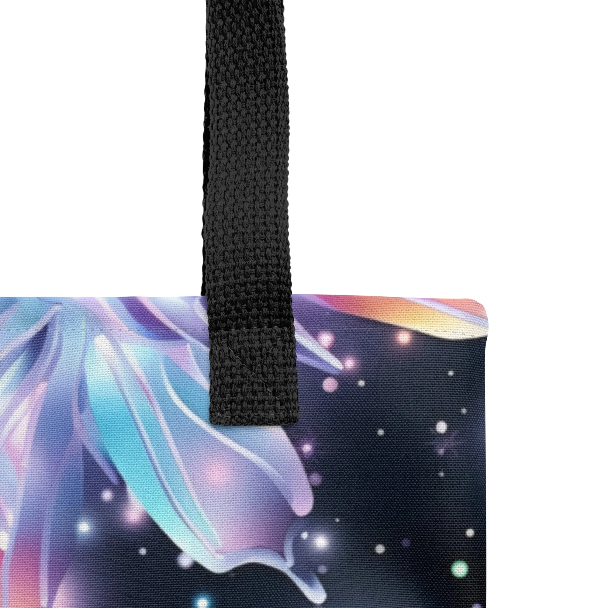 Holographic Geometric Butterfly Tote Bag All Over Print Tote Bag