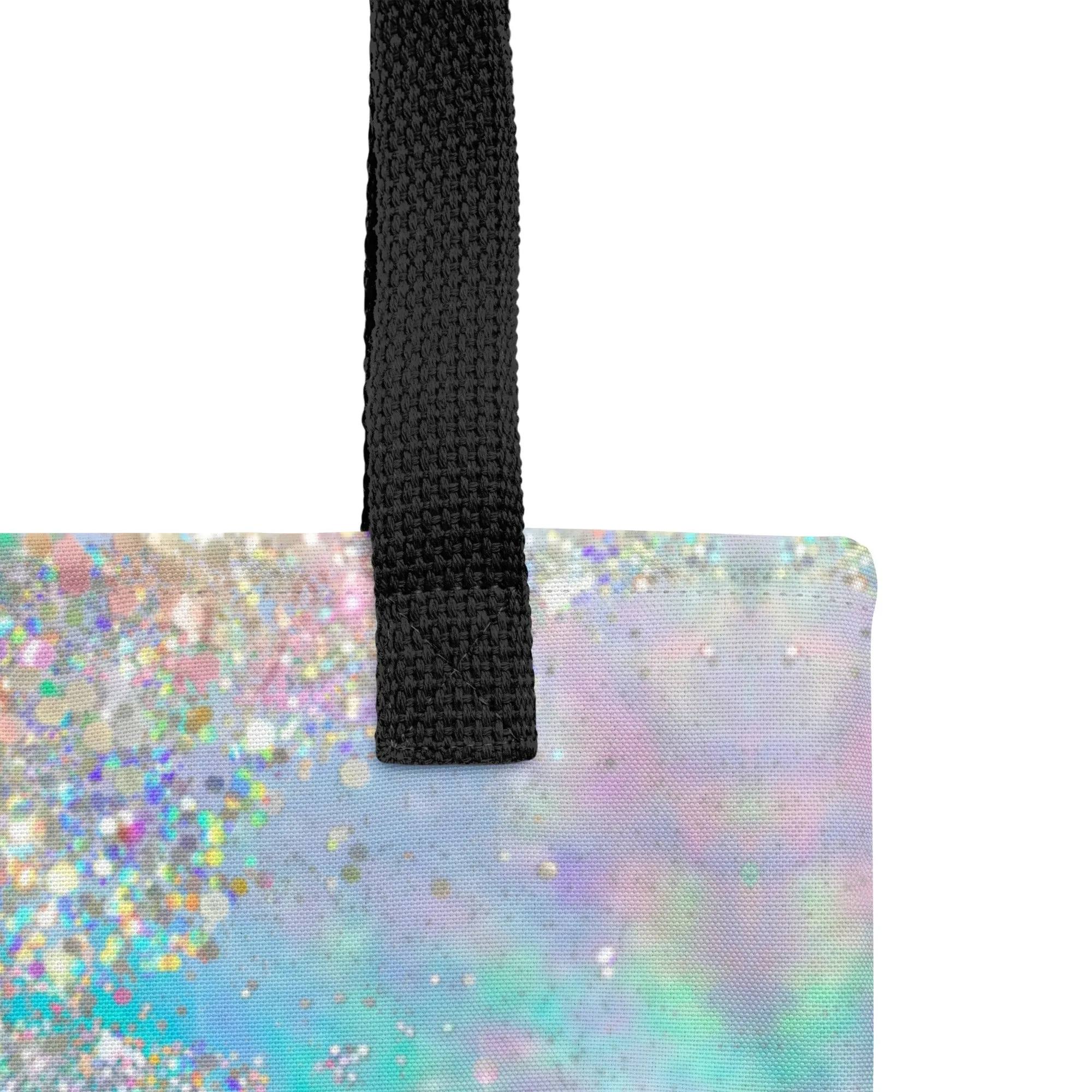Holographic Glitter Effect All Over Print Tote Bag