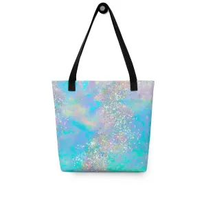 Holographic Glitter Effect All Over Print Tote Bag