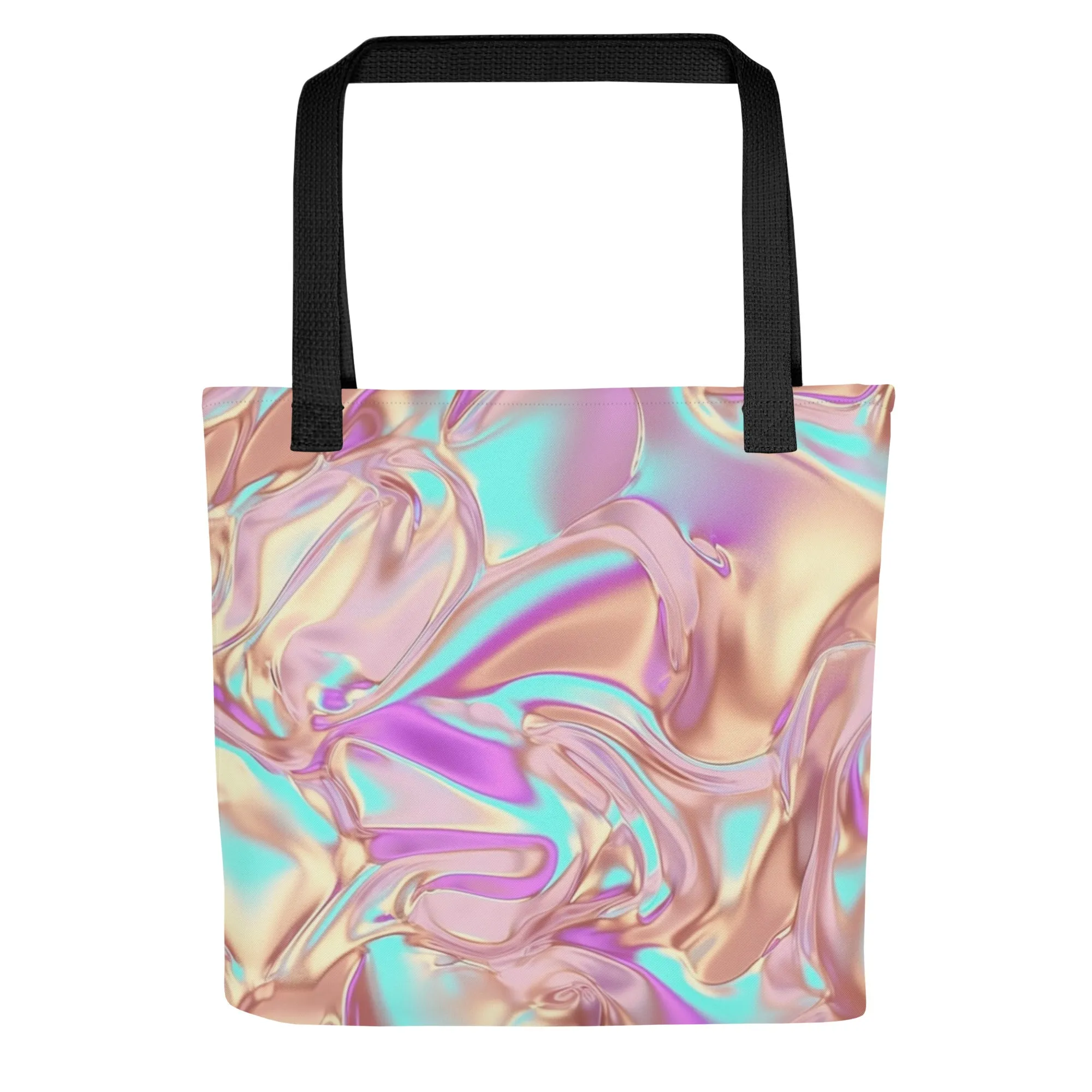 Holographic Rose Gold 3D All Over Print Tote Bag
