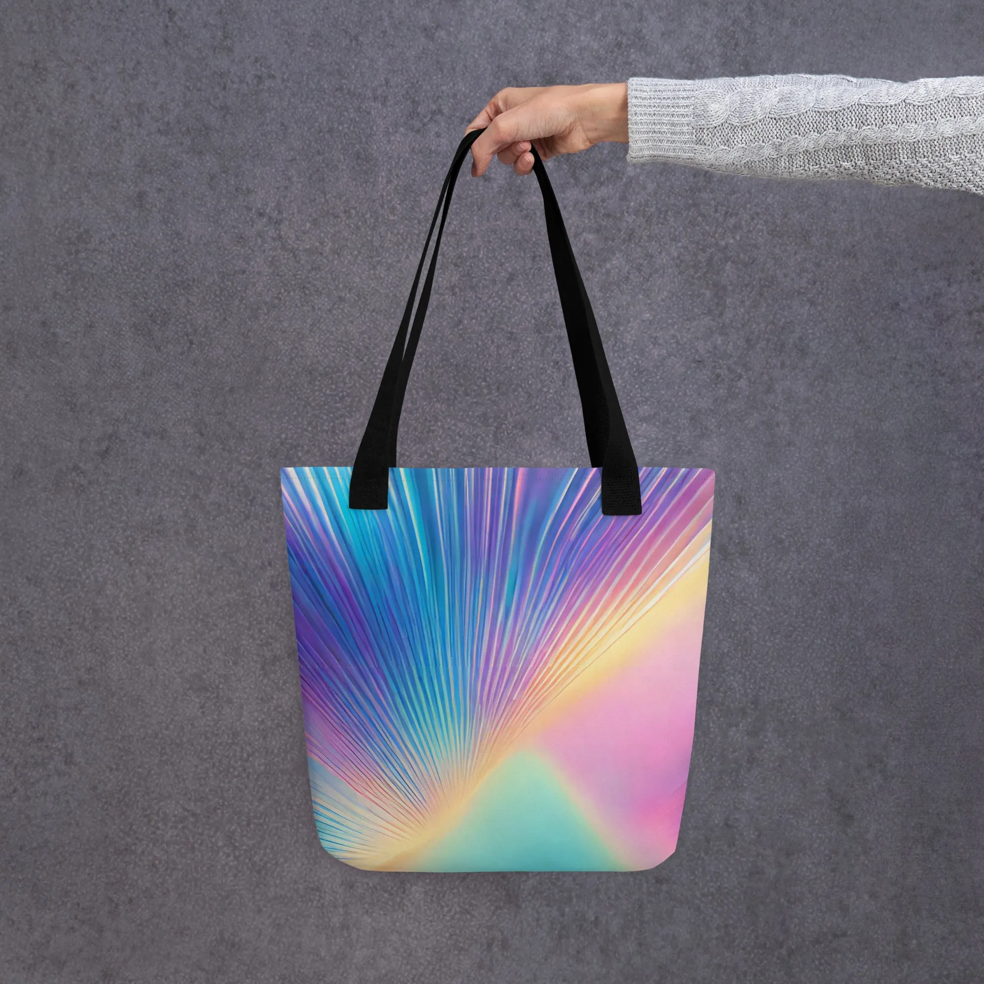 Holographic Sunrise All Over Print Tote Bag