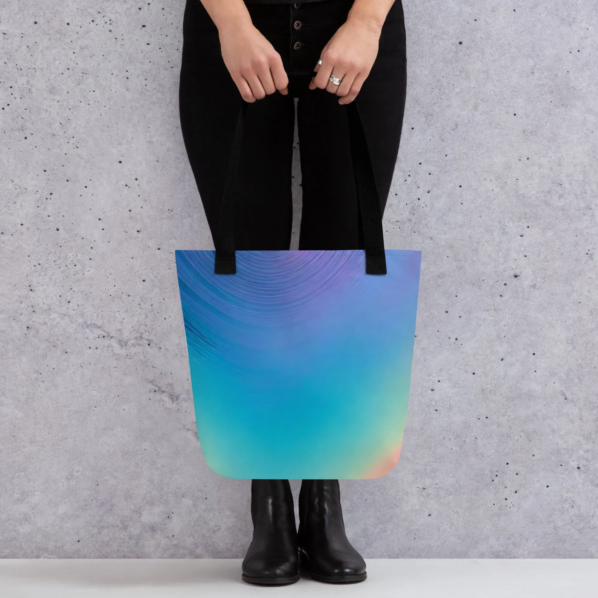 Holographic Sunrise All Over Print Tote Bag