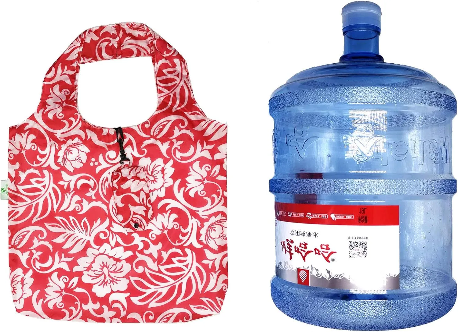 HOLYLUCK Reusable Grocery Bags,Heavy Duty Foldable Shopping Tote Bag (Standard, 3 Peony)