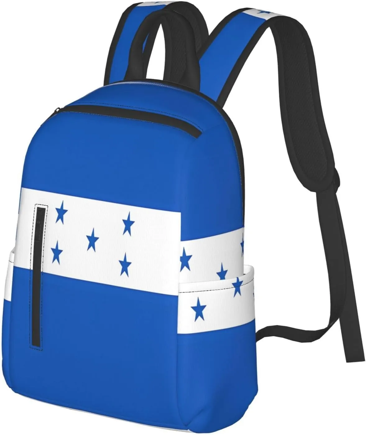 Honduran Flag Casual Backpacks Large Capacity Laptop Backpack Sports Fitness Rucksack Travel Carry-On Daypack Work Bag for Outdoor Camping