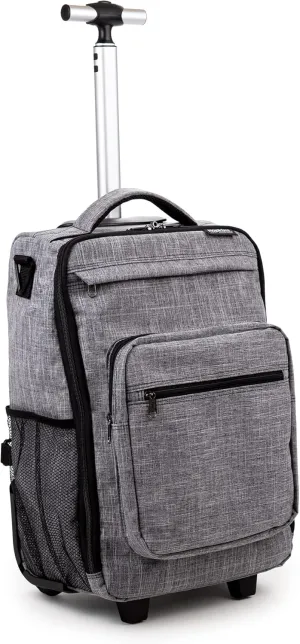 Hopkins Medical Products Antimicrobial Rolling Medical Backpack: Mobile & Organized Solution for Healthcare Pros - Convenient, Durable & Secure Storage, 12"x8.5"x19"