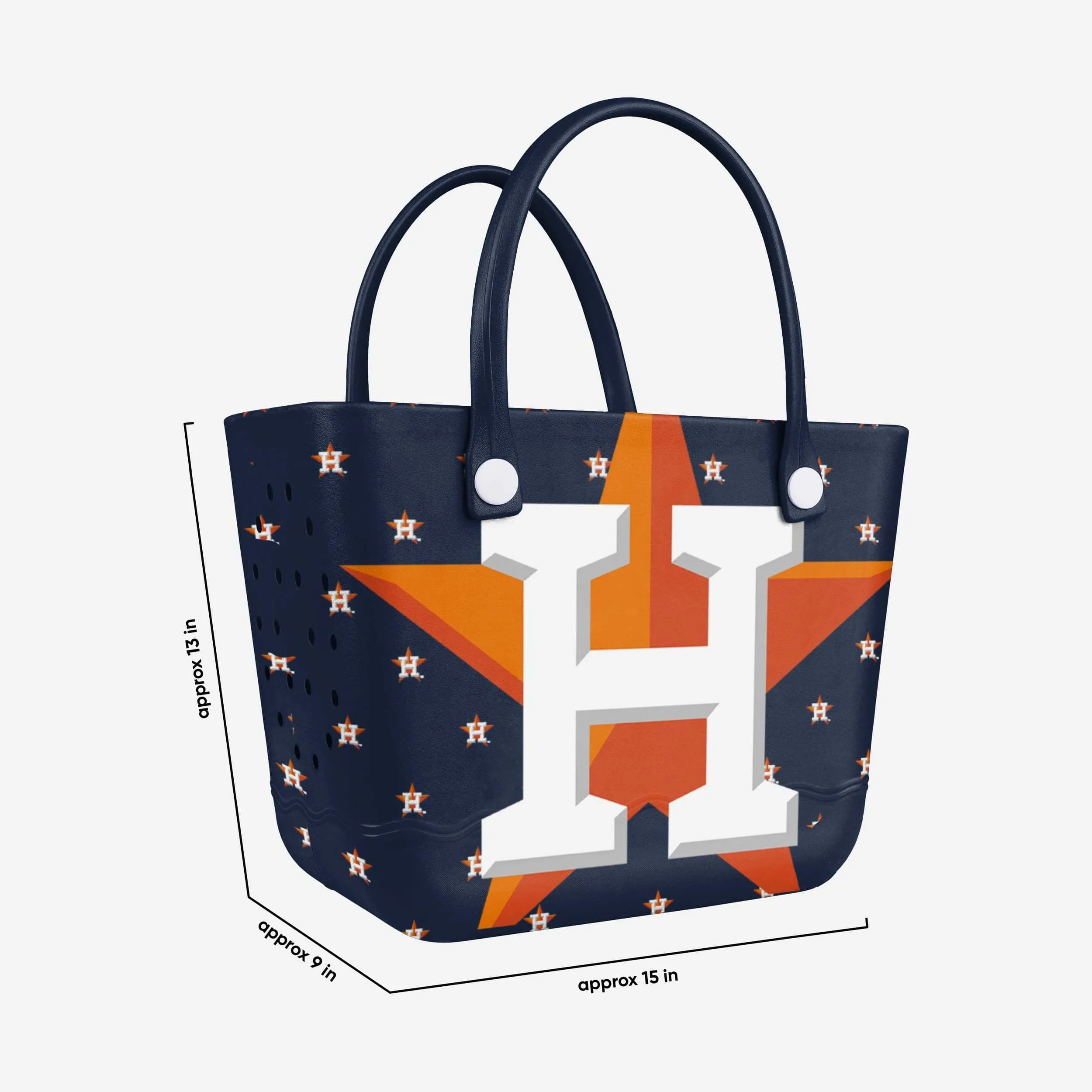 Houston Astros Big Logo Mini Print Tailgate Tote Bag