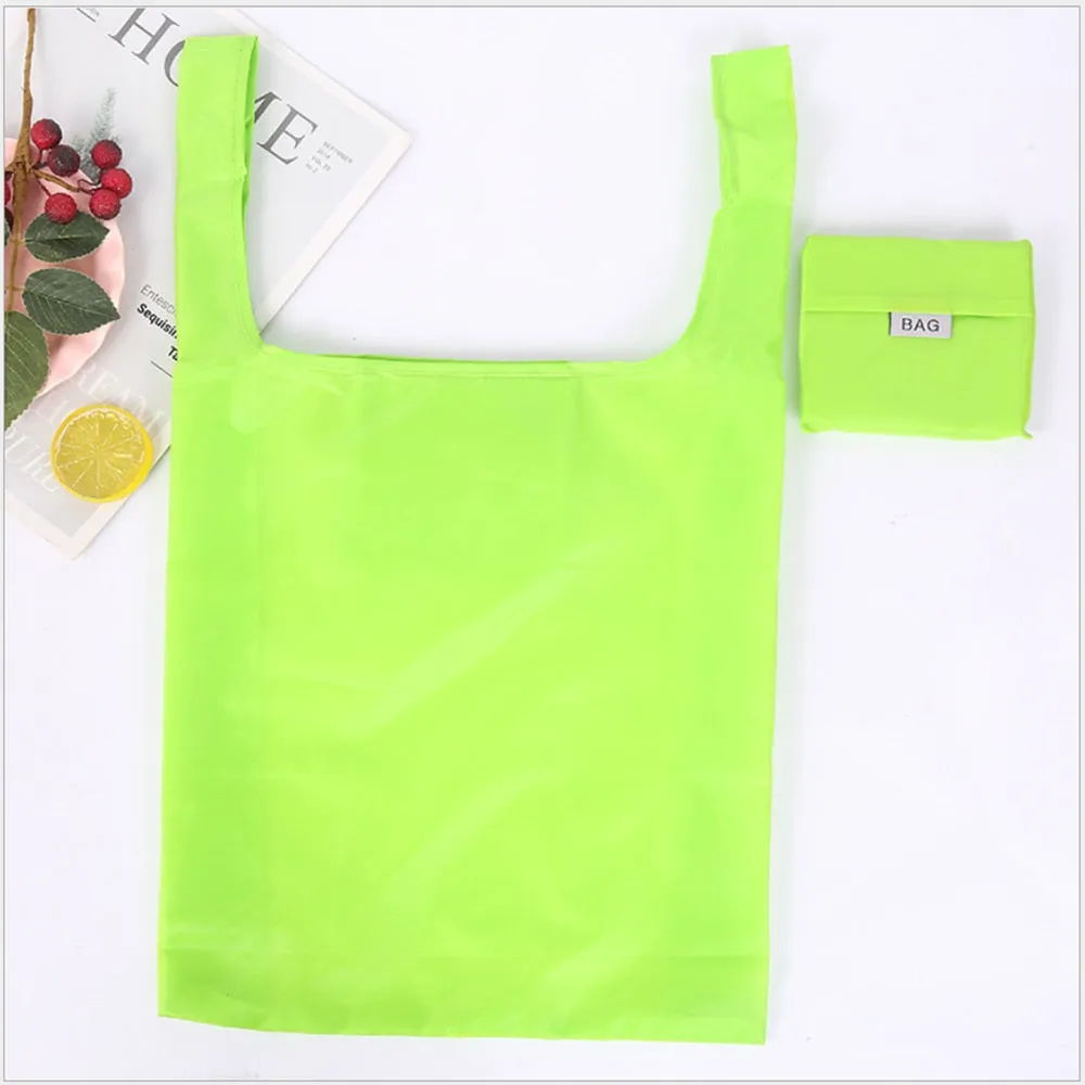 HULIANFU Shopping bag foldable polyester bag Eco-friendly hand canvas bag grocery bags Shoulder Reusable Bag foldable shopping bags totes