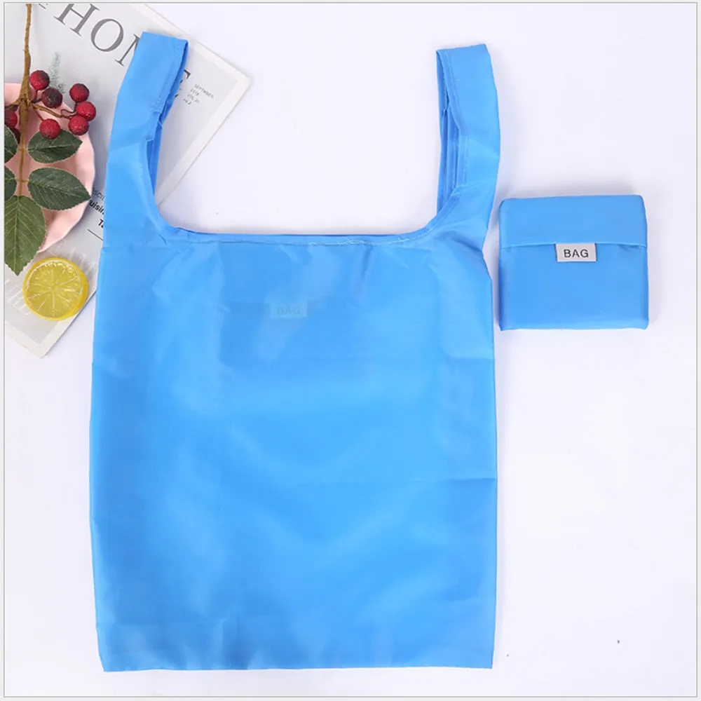HULIANFU Shopping bag foldable polyester bag Eco-friendly hand canvas bag grocery bags Shoulder Reusable Bag foldable shopping bags totes