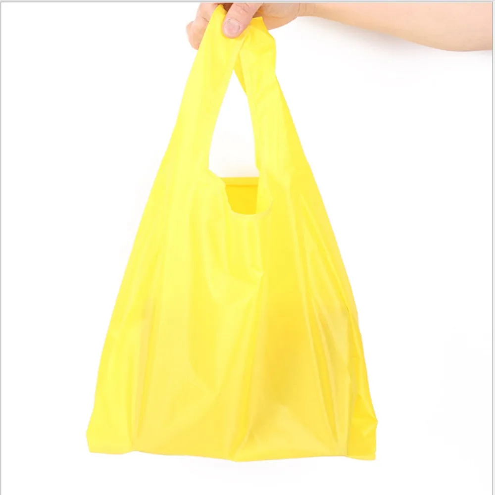 HULIANFU Shopping bag foldable polyester bag Eco-friendly hand canvas bag grocery bags Shoulder Reusable Bag foldable shopping bags totes