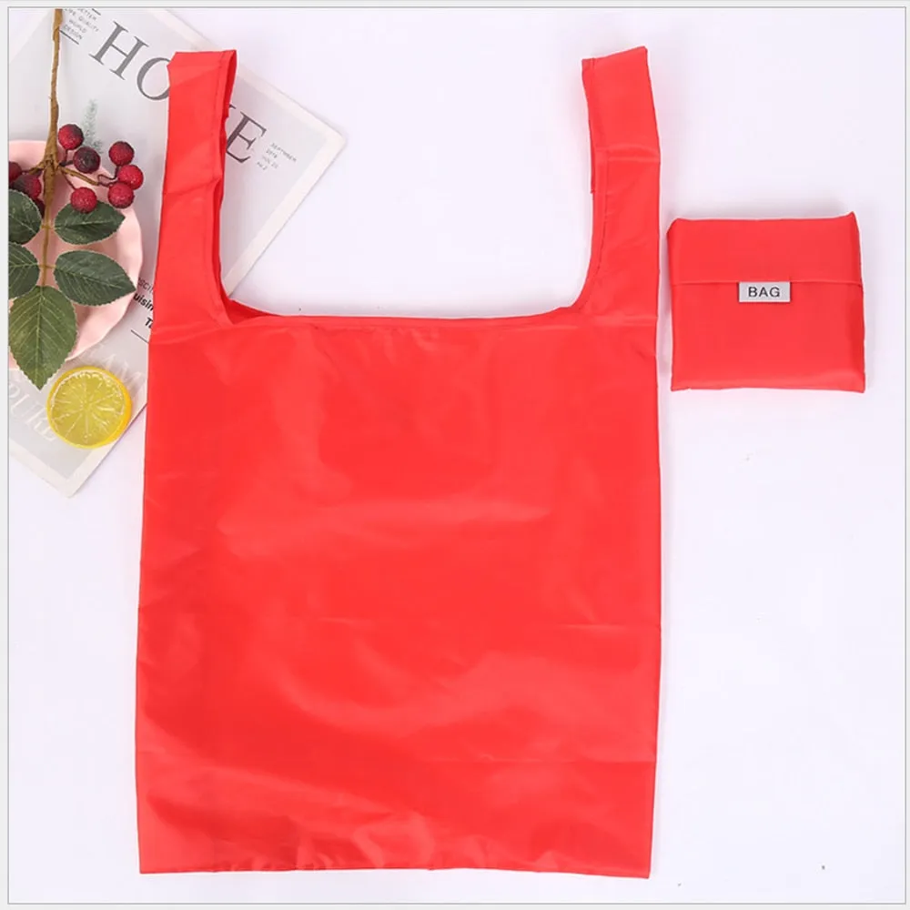 HULIANFU Shopping bag foldable polyester bag Eco-friendly hand canvas bag grocery bags Shoulder Reusable Bag foldable shopping bags totes