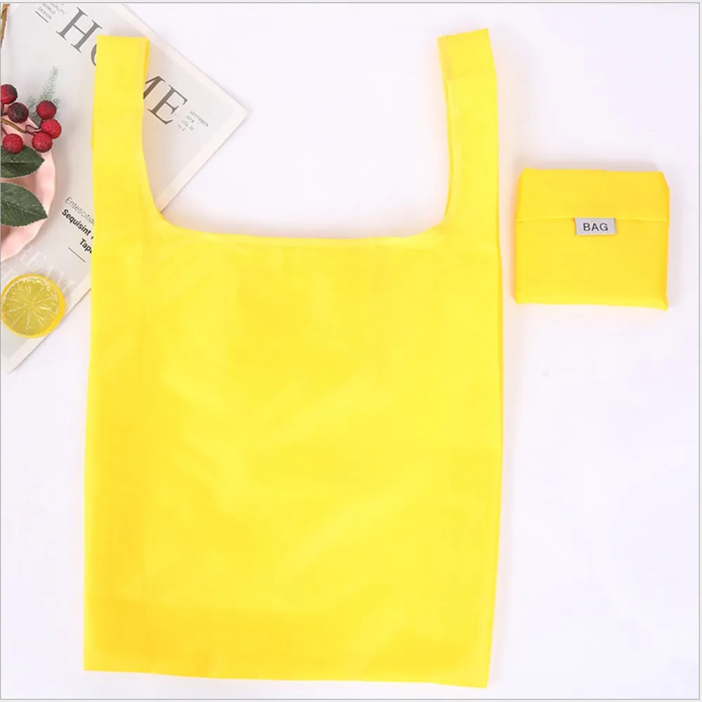 HULIANFU Shopping bag foldable polyester bag Eco-friendly hand canvas bag grocery bags Shoulder Reusable Bag foldable shopping bags totes