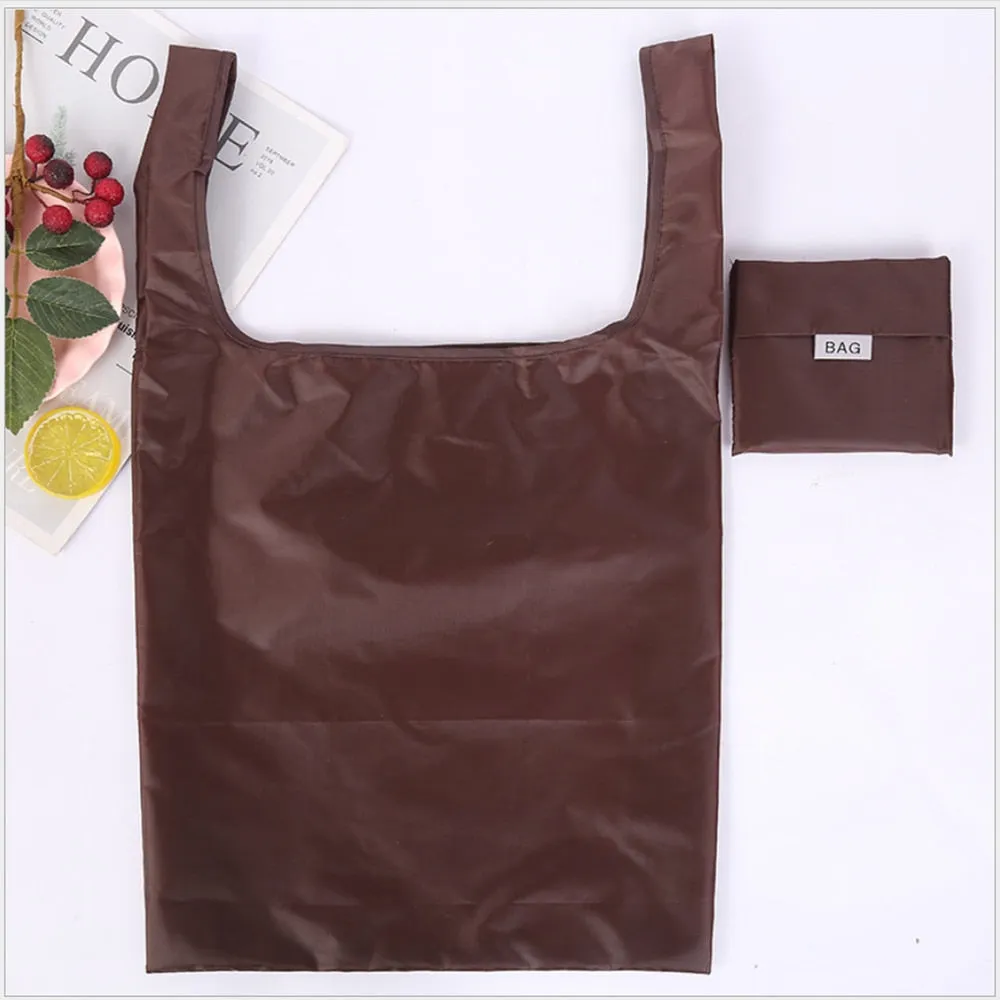 HULIANFU Shopping bag foldable polyester bag Eco-friendly hand canvas bag grocery bags Shoulder Reusable Bag foldable shopping bags totes