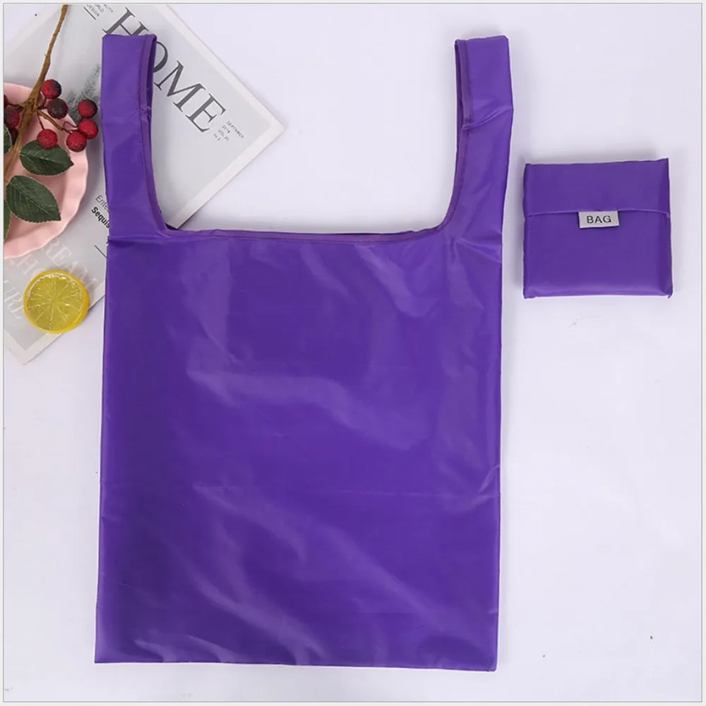 HULIANFU Shopping bag foldable polyester bag Eco-friendly hand canvas bag grocery bags Shoulder Reusable Bag foldable shopping bags totes