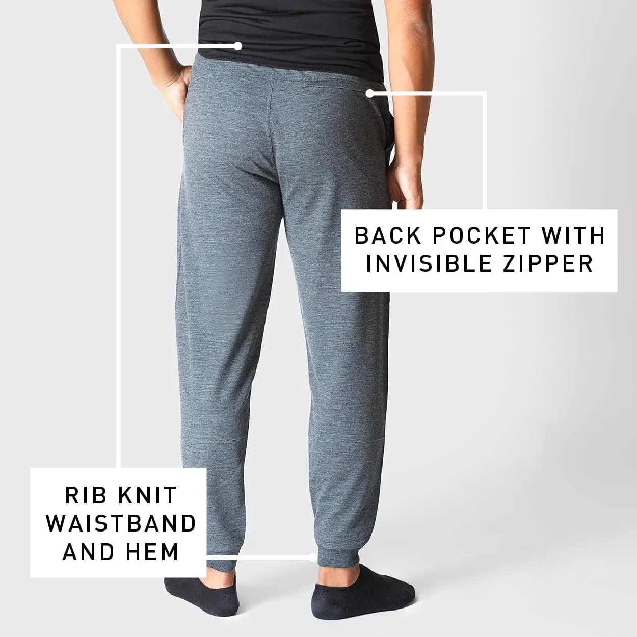 IBEX Merino Wool Nomad Joggers for Men | Lightweight & Moisture-Wicking Sweatpants Ideal for Jogging, Travel & Daily Comfort