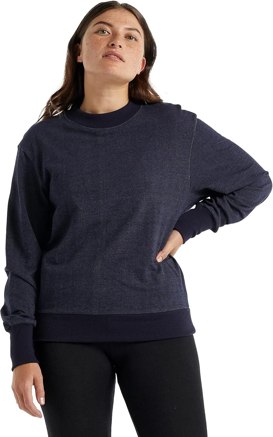 Icebreaker Merino Women's Central Long Sleeve Casual Wool Lounge Sweatshirt