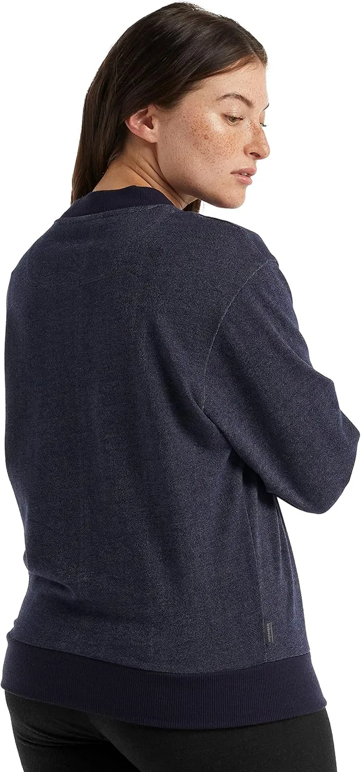 Icebreaker Merino Women's Central Long Sleeve Casual Wool Lounge Sweatshirt
